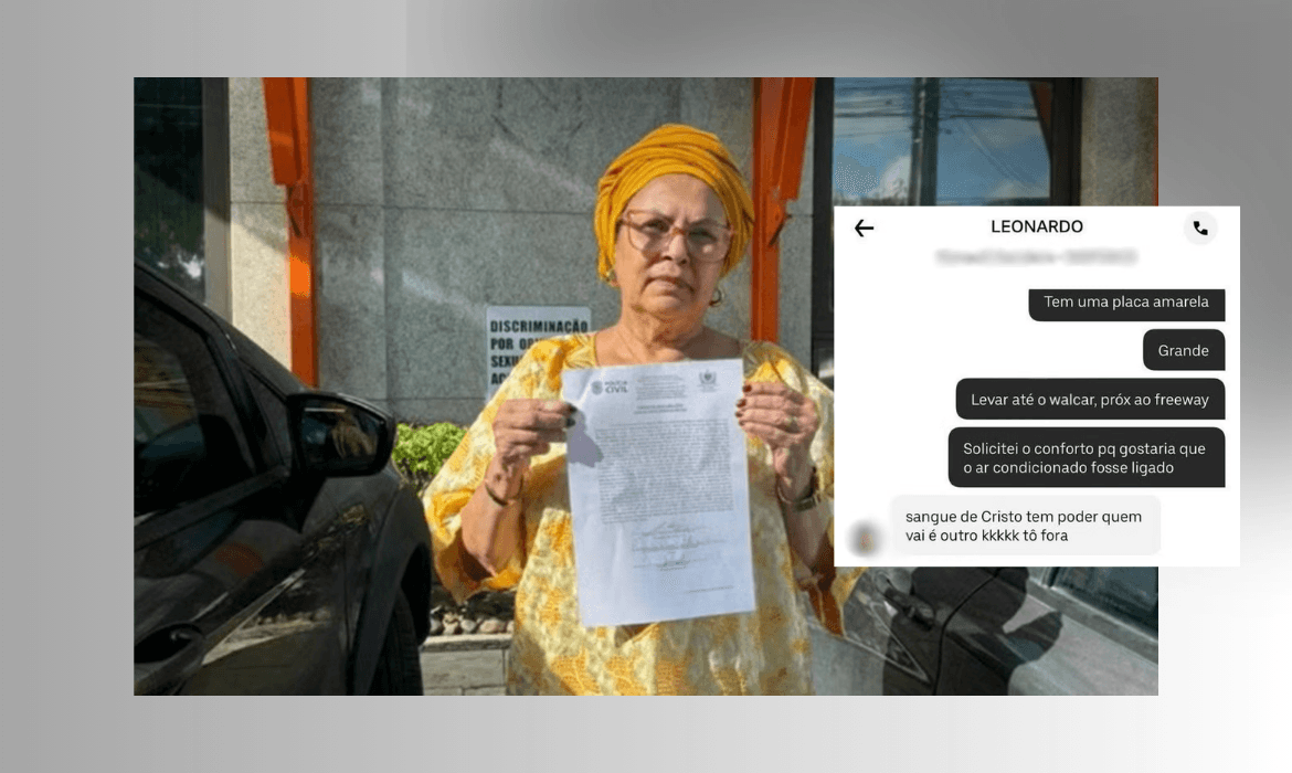 Uber é condenada a indenizar mãe de santo Lúcia Oliveira após motorista cancelar corrida por intolerância religiosa.