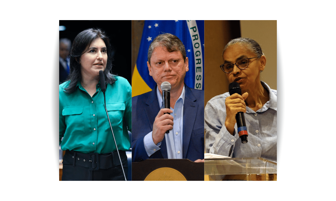 Tarcísio critica Tebet e Marina por disputa ao Senado em SP