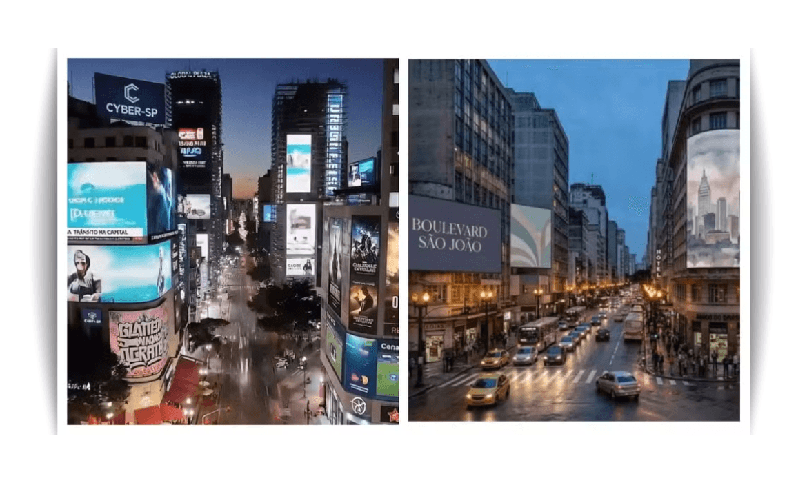 A versão em IA da Times Square paulistana foi apresentada pelo governador Tarcísio, enquanto o projeto do Boulevard recebeu aprovação da CPPU